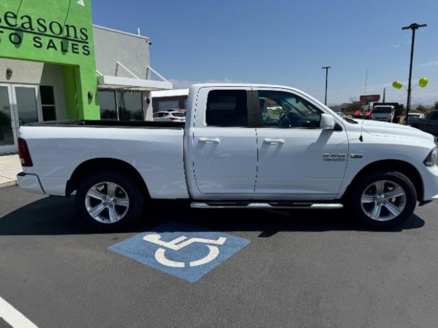 2016 Bright White Clear Coat /Black, leather RAM 1500 Sport Quad Cab 4WD (1C6RR7HT2GS) with an 5.7L V8 OHV 16V engine, 8-Speed Automatic transmission, located at 1865 East Red Hills Pkwy, St. George, 84770, (435) 628-0023, 37.120850, -113.543640 - We specialize in helping ALL people get the best financing available. No matter your credit score, good, bad or none we can get you an amazing rate. Had a bankruptcy, divorce, or repossessions? We give you the green light to get your credit back on the road. Low down and affordable payments that fit - Photo#7