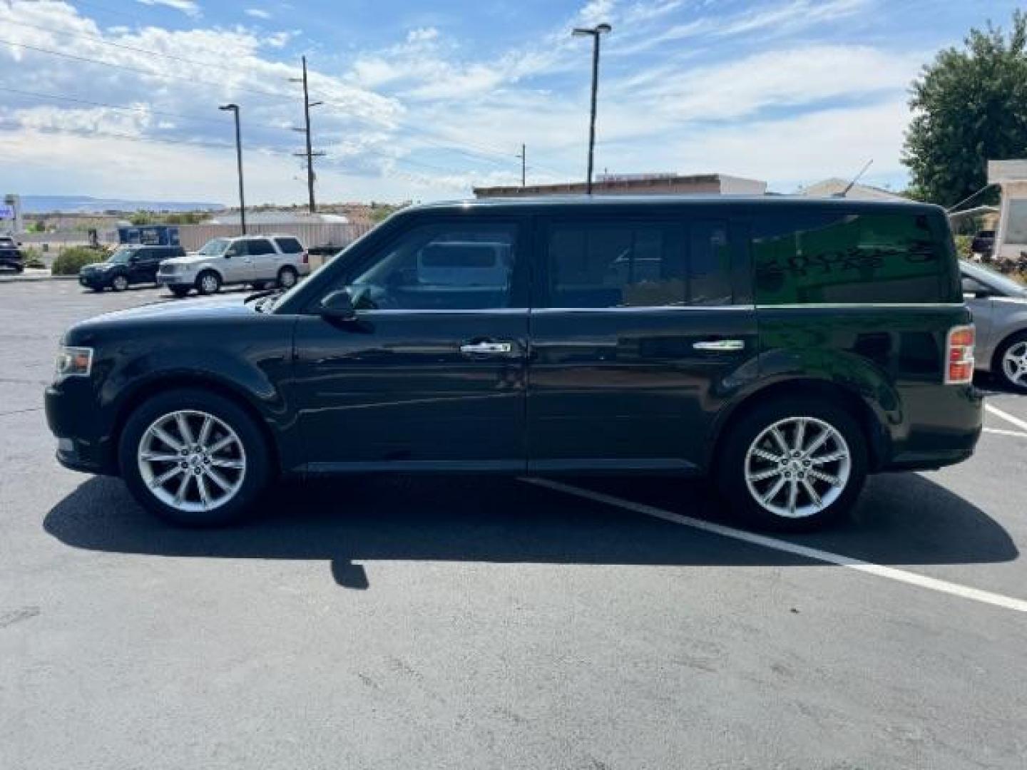 2015 Tuxedo Black Metallic /Charcoal Black, leather Ford Flex Limited FWD (2FMGK5D84FB) with an 3.5L V6 DOHC 24V engine, 6-Speed Automatic Overdrive transmission, located at 940 North Main Street, Cedar City, UT, 84720, (435) 628-0023, 37.692936, -113.061897 - We specialize in helping ALL people get the best financing available. No matter your credit score, good, bad or none we can get you an amazing rate. Had a bankruptcy, divorce, or repossessions? We give you the green light to get your credit back on the road. Low down and affordable payments that fit - Photo#3