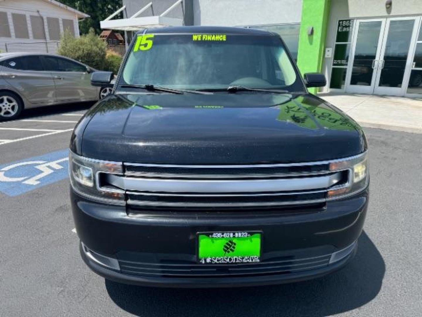 2015 Tuxedo Black Metallic /Charcoal Black, leather Ford Flex Limited FWD (2FMGK5D84FB) with an 3.5L V6 DOHC 24V engine, 6-Speed Automatic Overdrive transmission, located at 940 North Main Street, Cedar City, UT, 84720, (435) 628-0023, 37.692936, -113.061897 - We specialize in helping ALL people get the best financing available. No matter your credit score, good, bad or none we can get you an amazing rate. Had a bankruptcy, divorce, or repossessions? We give you the green light to get your credit back on the road. Low down and affordable payments that fit - Photo#1