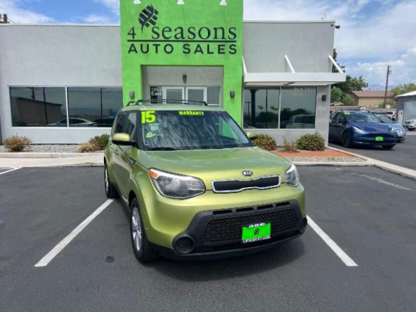 2015 Alien II /Black Kia Soul Base (KNDJN2A20F7) with an 1.6L L4 DOHC 16V engine, 6-Speed Automatic transmission, located at 940 North Main Street, Cedar City, UT, 84720, (435) 628-0023, 37.692936, -113.061897 - Photo#0