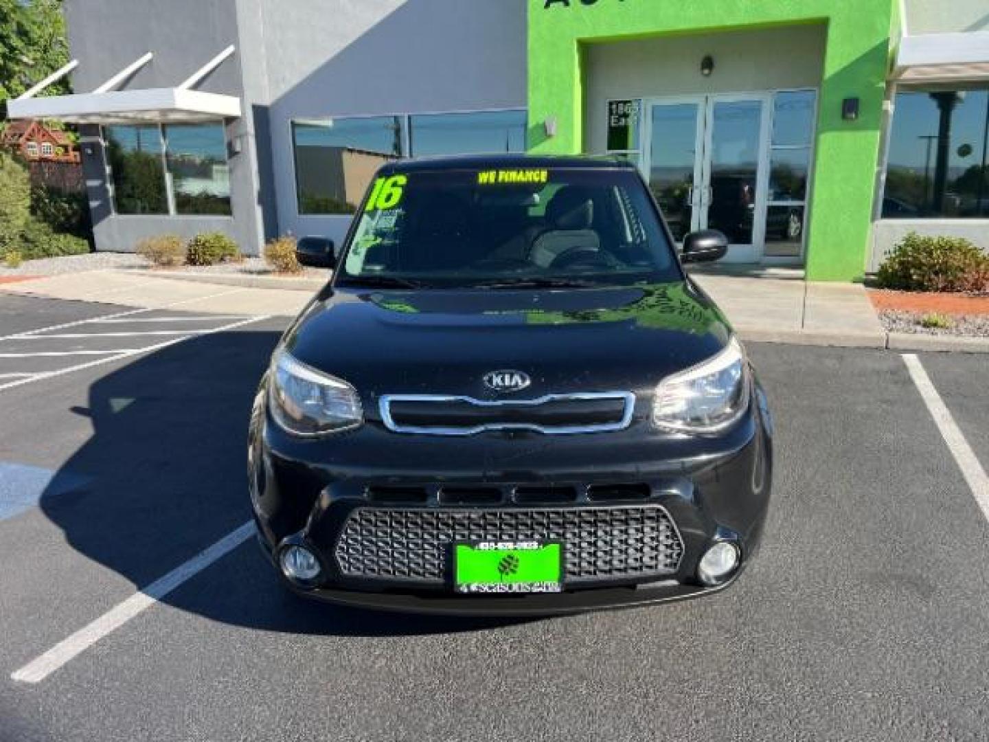 2016 Shadow Black /Black, cloth Kia Soul + (KNDJP3A5XG7) with an 2.0L L4 DOHC 16V engine, 6-Speed Automatic transmission, located at 1865 East Red Hills Pkwy, St. George, 84770, (435) 628-0023, 37.120850, -113.543640 - Photo#1