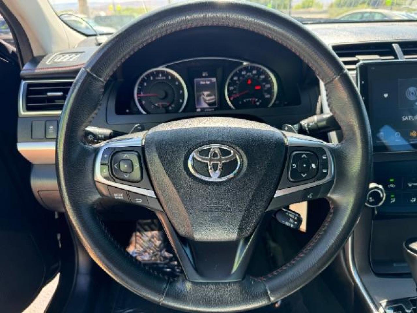 2017 Midnight Black Metallic /Black, leatherette/cloth Toyota Camry SE (4T1BF1FK6HU) with an 2.5L L4 DOHC 16V engine, 6-Speed Automatic transmission, located at 1865 East Red Hills Pkwy, St. George, 84770, (435) 628-0023, 37.120850, -113.543640 - Photo#14