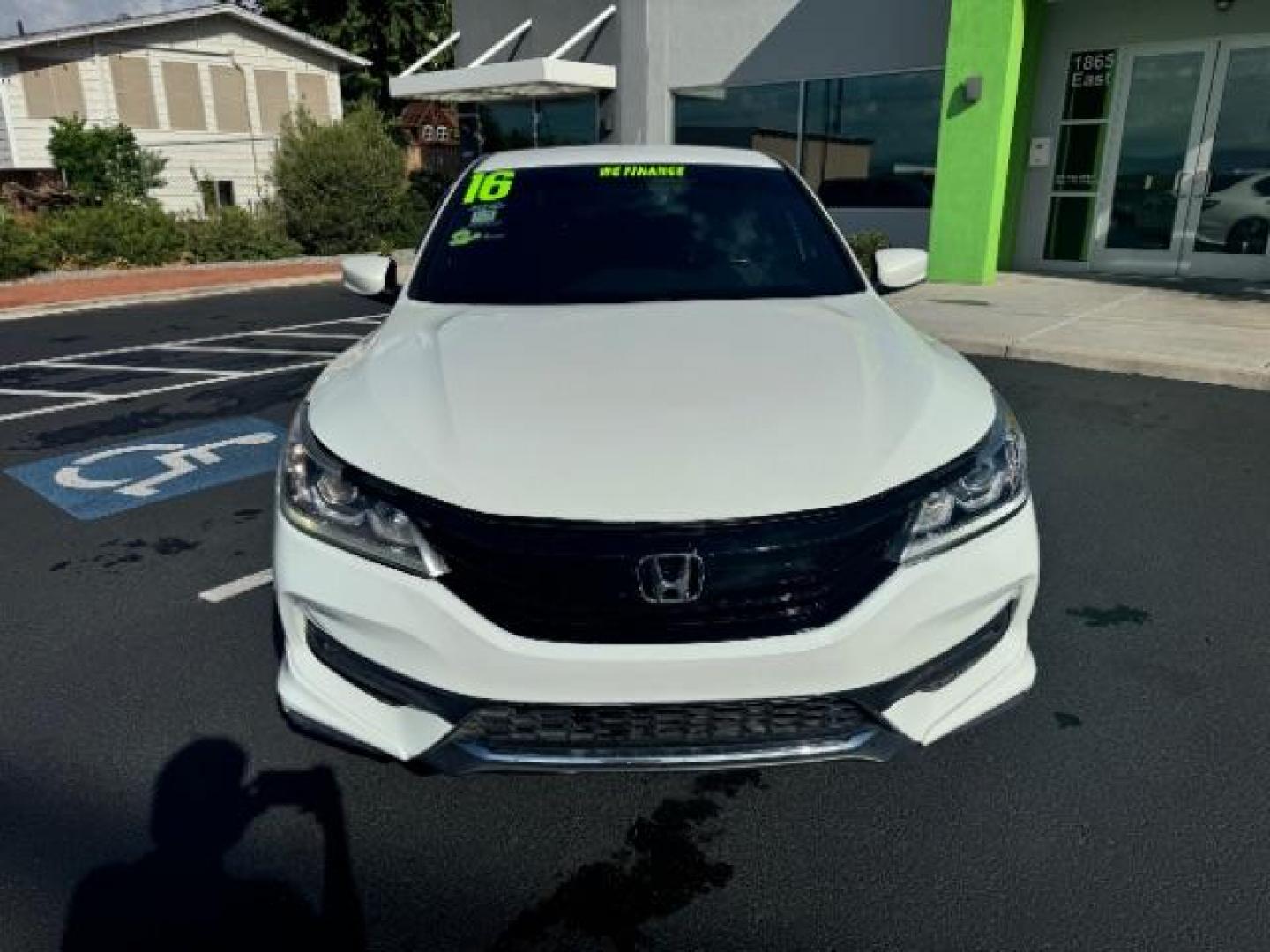 2016 White Orchid Pearl /Black, leatherette/cloth Honda Accord Sport Sedan CVT (1HGCR2F51GA) with an 2.4L L4 DOHC 16V engine, Continuously Variable Transmission transmission, located at 1865 East Red Hills Pkwy, St. George, 84770, (435) 628-0023, 37.120850, -113.543640 - Photo#1