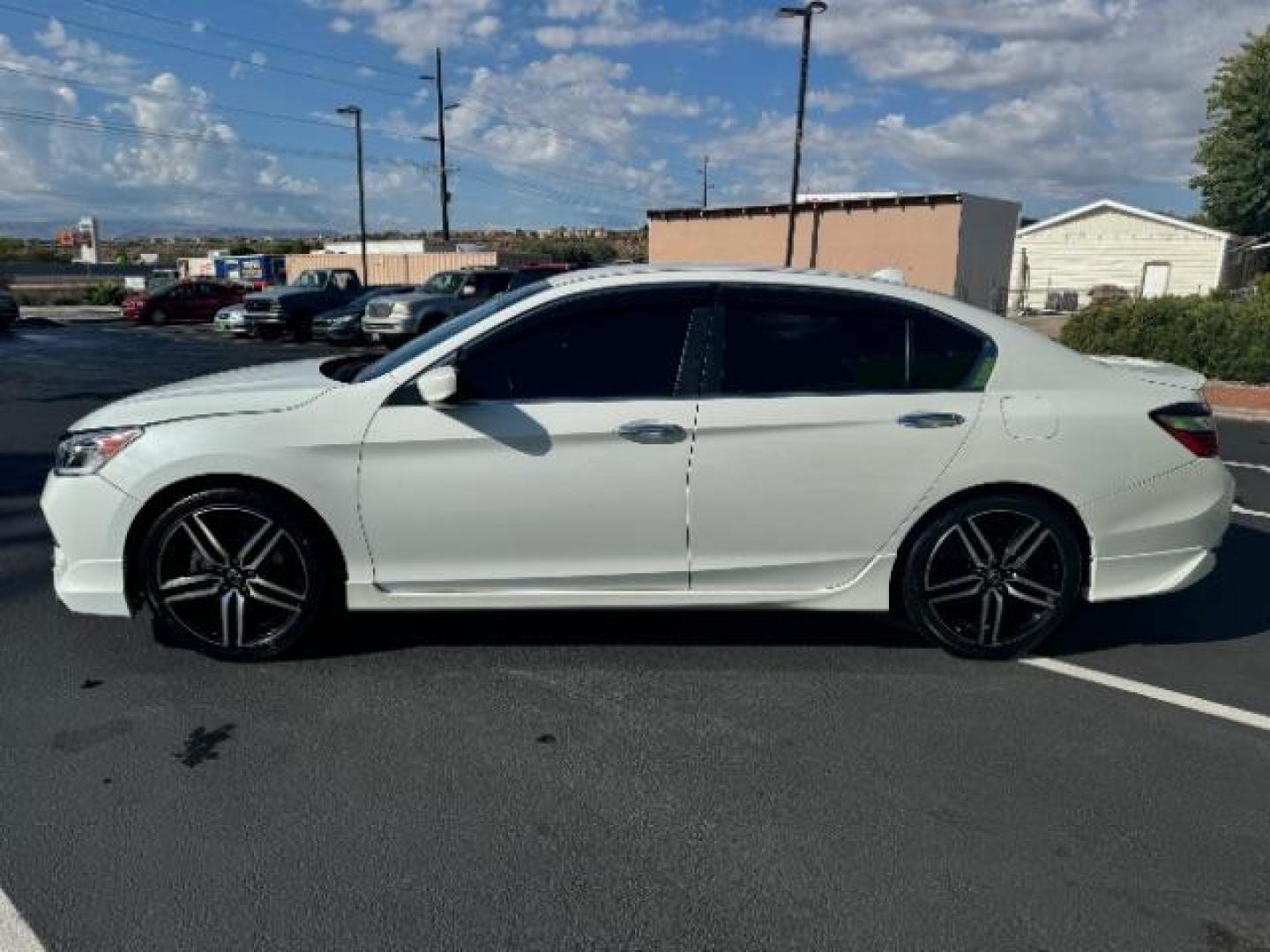 2016 White Orchid Pearl /Black, leatherette/cloth Honda Accord Sport Sedan CVT (1HGCR2F51GA) with an 2.4L L4 DOHC 16V engine, Continuously Variable Transmission transmission, located at 1865 East Red Hills Pkwy, St. George, 84770, (435) 628-0023, 37.120850, -113.543640 - Photo#3