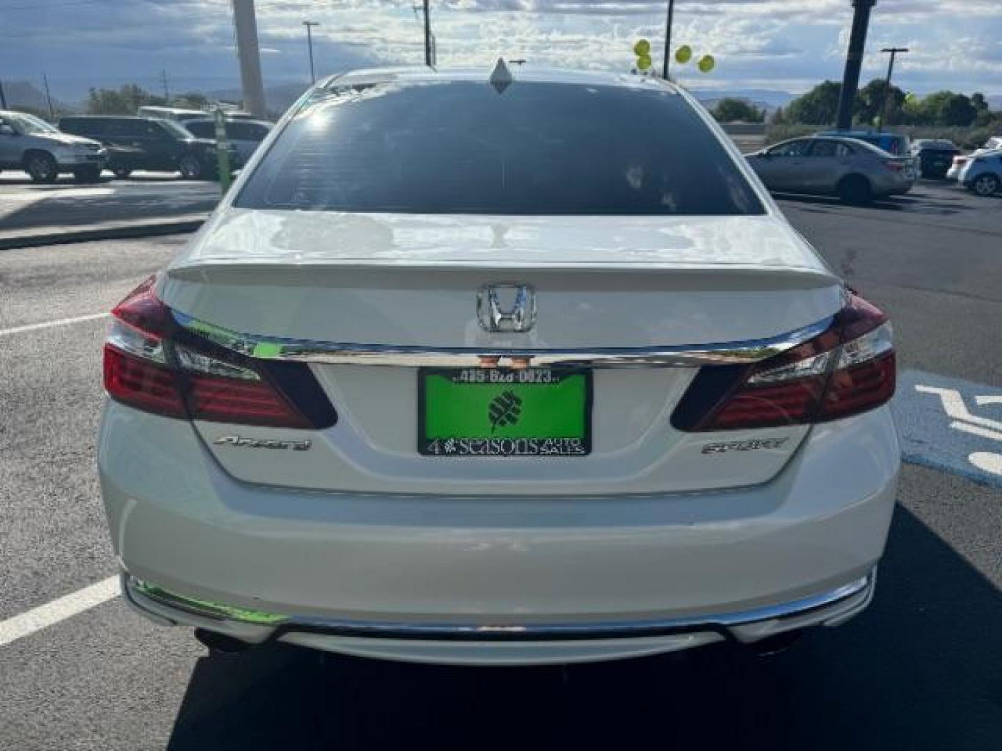 2016 White Orchid Pearl /Black, leatherette/cloth Honda Accord Sport Sedan CVT (1HGCR2F51GA) with an 2.4L L4 DOHC 16V engine, Continuously Variable Transmission transmission, located at 1865 East Red Hills Pkwy, St. George, 84770, (435) 628-0023, 37.120850, -113.543640 - Photo#5