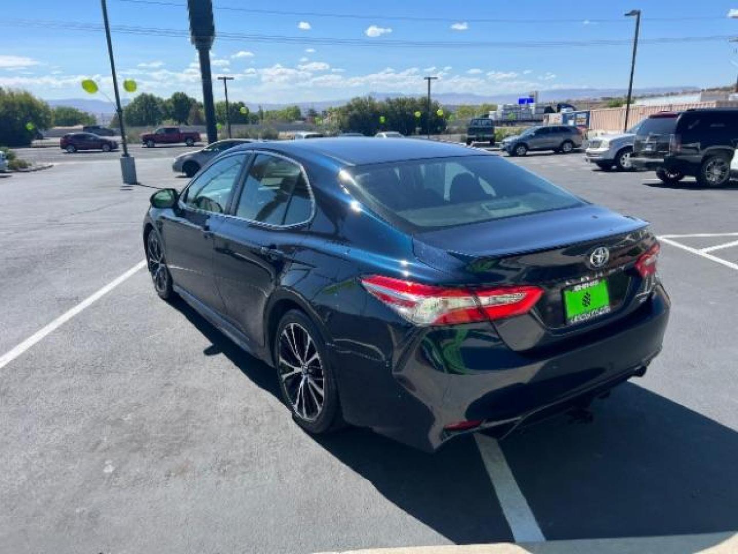 2018 Galactic Aqua Mica /Ash, cloth Toyota Camry LE (4T1B11HKXJU) with an 2.5L L4 DOHC 16V engine, 8-Speed Automatic transmission, located at 1865 East Red Hills Pkwy, St. George, 84770, (435) 628-0023, 37.120850, -113.543640 - Photo#4