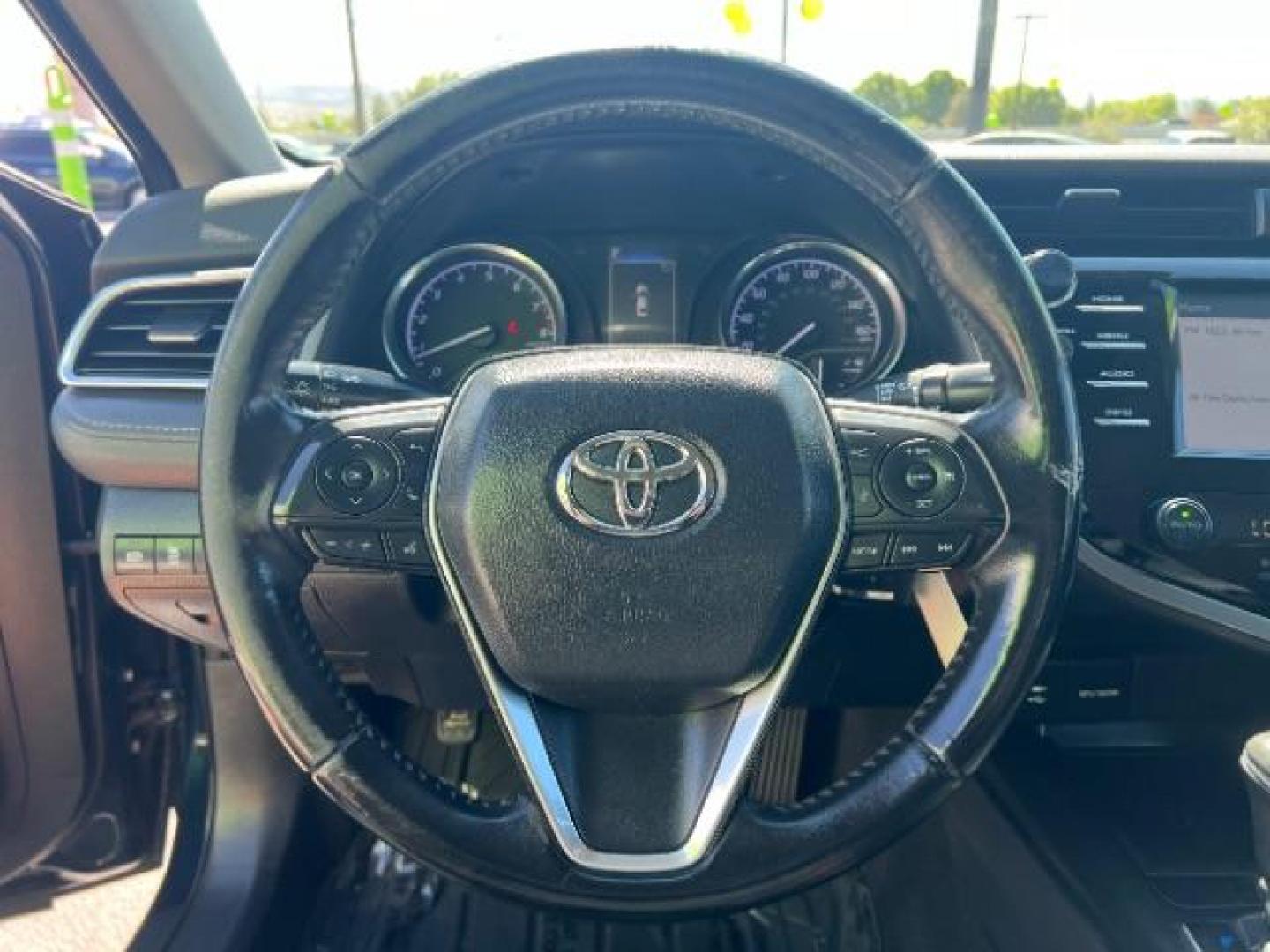 2018 Galactic Aqua Mica /Ash, cloth Toyota Camry LE (4T1B11HKXJU) with an 2.5L L4 DOHC 16V engine, 8-Speed Automatic transmission, located at 1865 East Red Hills Pkwy, St. George, 84770, (435) 628-0023, 37.120850, -113.543640 - Photo#14