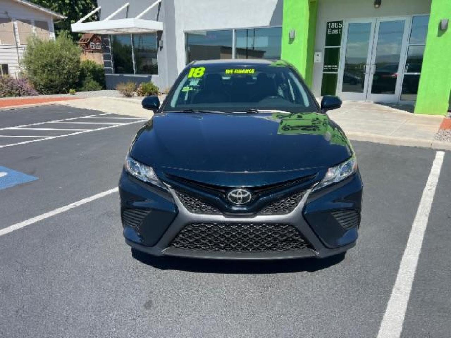 2018 Galactic Aqua Mica /Ash, cloth Toyota Camry LE (4T1B11HKXJU) with an 2.5L L4 DOHC 16V engine, 8-Speed Automatic transmission, located at 1865 East Red Hills Pkwy, St. George, 84770, (435) 628-0023, 37.120850, -113.543640 - Photo#1