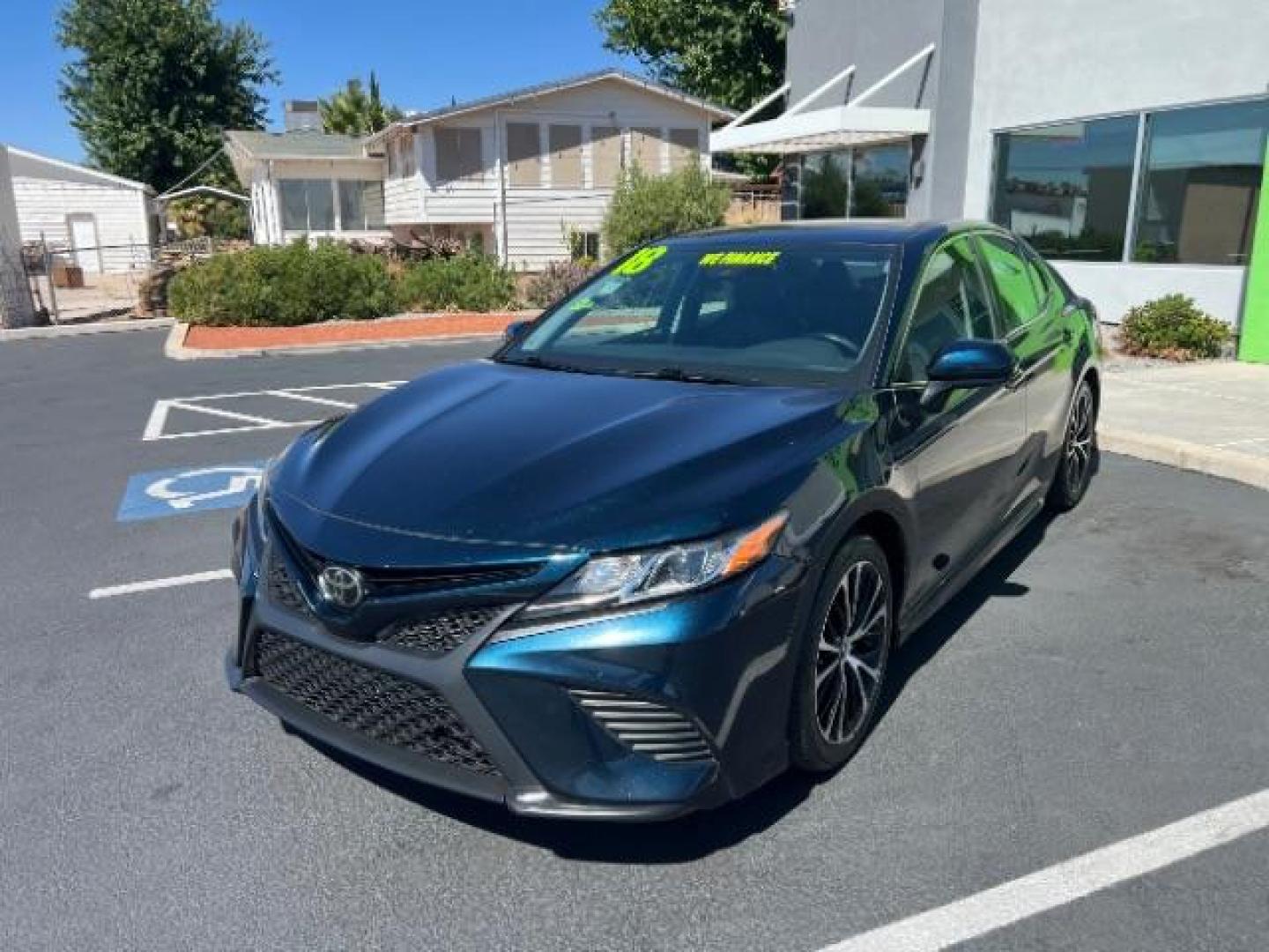 2018 Galactic Aqua Mica /Ash, cloth Toyota Camry LE (4T1B11HKXJU) with an 2.5L L4 DOHC 16V engine, 8-Speed Automatic transmission, located at 1865 East Red Hills Pkwy, St. George, 84770, (435) 628-0023, 37.120850, -113.543640 - Photo#2