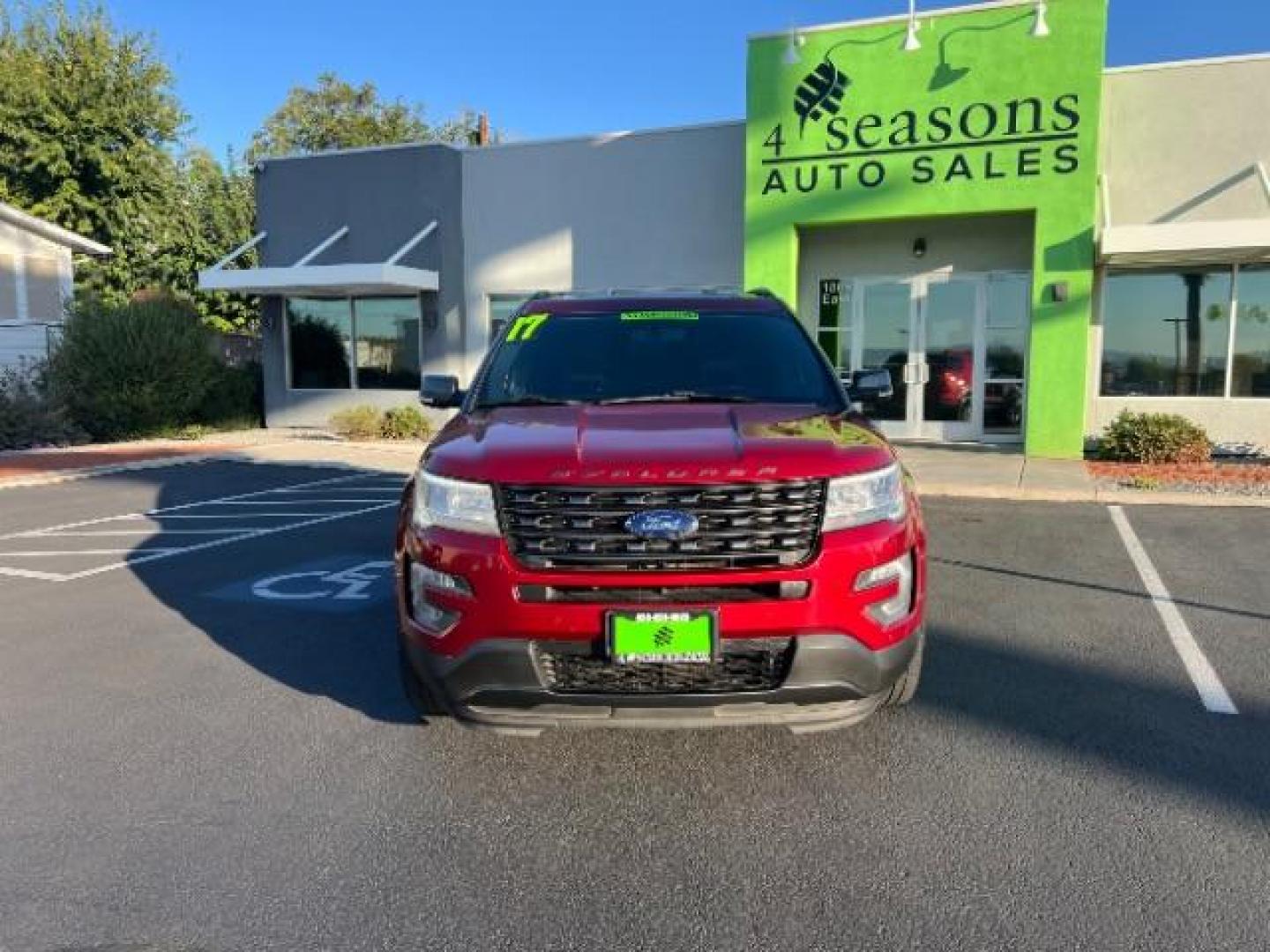 2017 Ruby Red Metallic Tinted Clearcoat /Dark Earth w/Ebony Black, leather/sueded microfibe Ford Explorer XLT FWD (1FM5K7D89HG) with an 3.5L V6 DOHC 24V engine, 6-Speed Automatic transmission, located at 1865 East Red Hills Pkwy, St. George, 84770, (435) 628-0023, 37.120850, -113.543640 - Photo#1