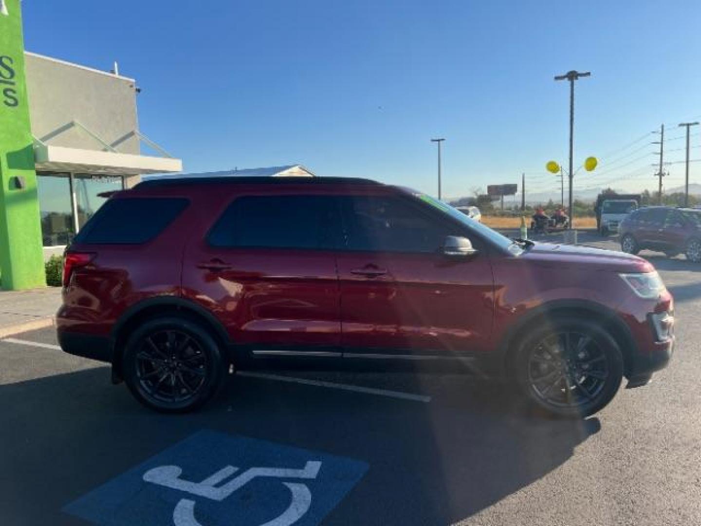 2017 Ruby Red Metallic Tinted Clearcoat /Dark Earth w/Ebony Black, leather/sueded microfibe Ford Explorer XLT FWD (1FM5K7D89HG) with an 3.5L V6 DOHC 24V engine, 6-Speed Automatic transmission, located at 940 North Main Street, Cedar City, UT, 84720, (435) 628-0023, 37.692936, -113.061897 - We specialize in helping ALL people get the best financing available. No matter your credit score, good, bad or none we can get you an amazing rate. Had a bankruptcy, divorce, or repossessions? We give you the green light to get your credit back on the road. Low down and affordable payments that fit - Photo#7