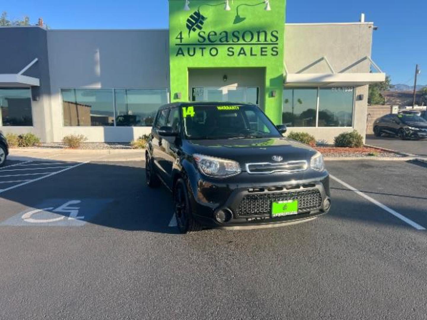 2014 Black /Umber Black Kia Soul + (KNDJP3A52E7) with an 2.0L L4 DOHC 16V engine, 6-Speed Automatic transmission, located at 1865 East Red Hills Pkwy, St. George, 84770, (435) 628-0023, 37.120850, -113.543640 - We specialize in helping ALL people get the best financing available. No matter your credit score, good, bad or none we can get you an amazing rate. Had a bankruptcy, divorce, or repossessions? We give you the green light to get your credit back on the road. Low down and affordable payments that fit - Photo#0