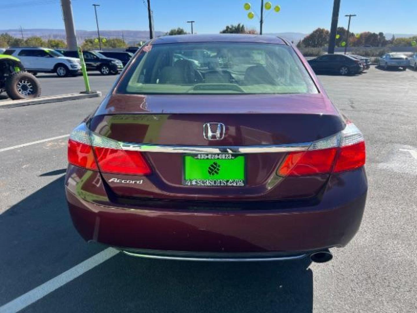 2014 Maroon /Black Interior Honda Accord LX Sedan CVT (1HGCR2F39EA) with an 2.4L L4 DOHC 16V engine, Continuously Variable Transmission transmission, located at 1865 East Red Hills Pkwy, St. George, 84770, (435) 628-0023, 37.120850, -113.543640 - We specialize in helping ALL people get the best financing available. No matter your credit score, good, bad or none we can get you an amazing rate. Had a bankruptcy, divorce, or repossessions? We give you the green light to get your credit back on the road. Low down and affordable payments that fit - Photo#5