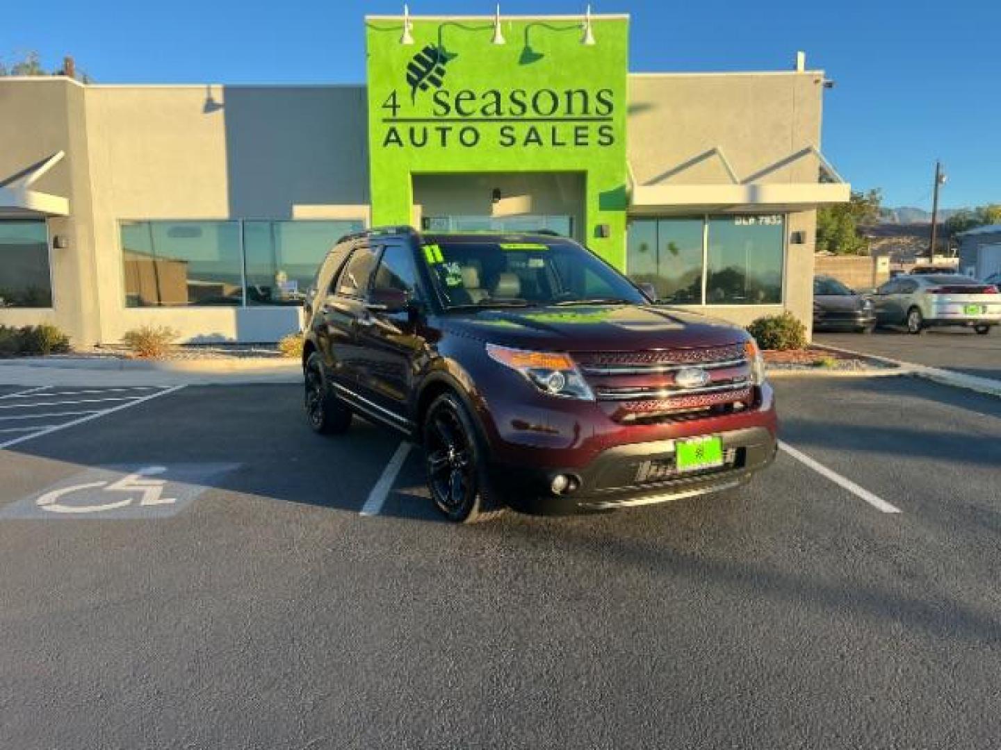 2011 Bordeaux Reserve Red Metallic /Charcoal Black Leather Interior Ford Explorer Limited FWD (1FMHK7F80BG) with an 3.5L V6 DOHC 24V engine, 6-Speed Automatic transmission, located at 1865 East Red Hills Pkwy, St. George, 84770, (435) 628-0023, 37.120850, -113.543640 - Photo#0