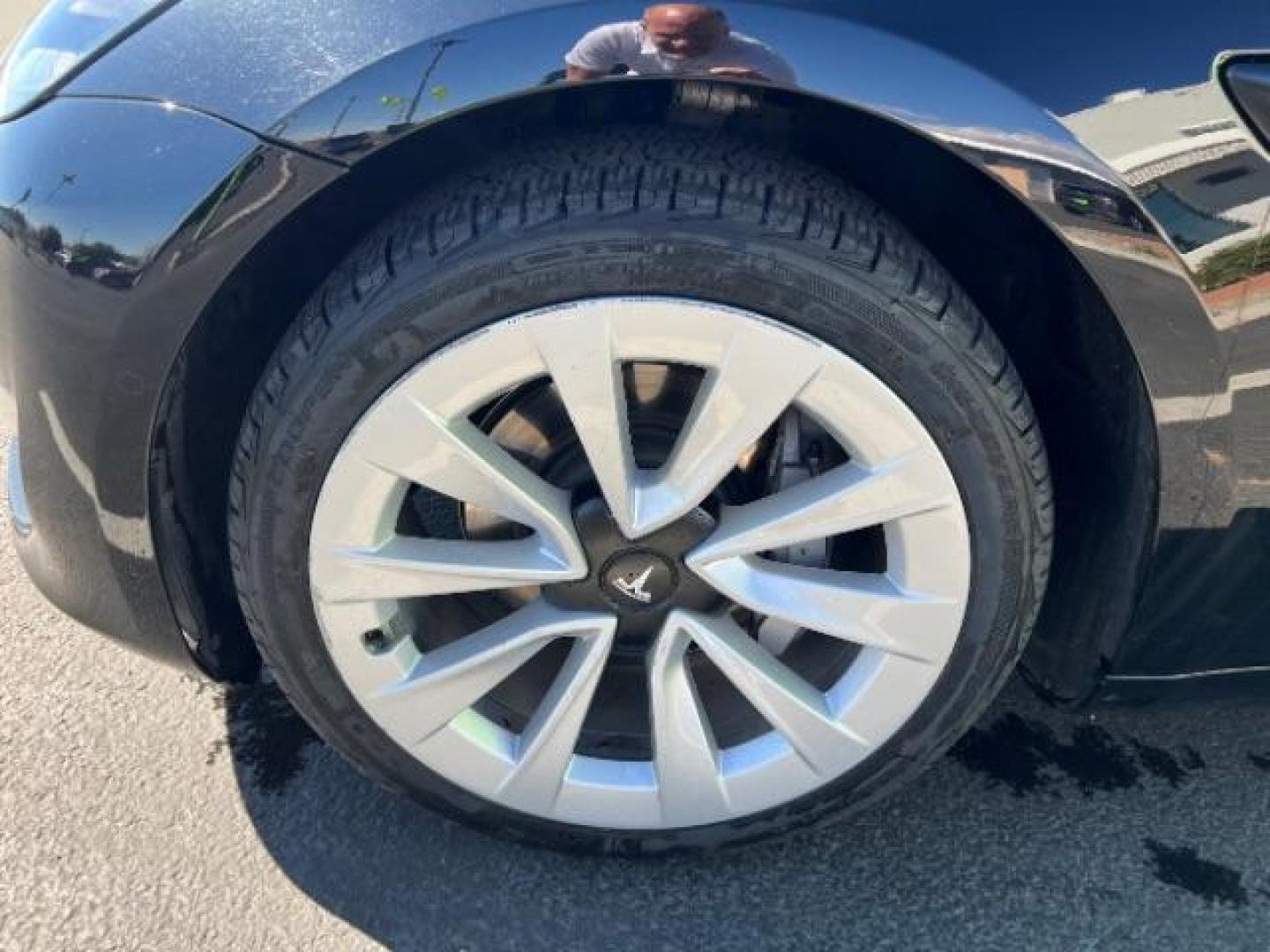 2021 Solid Black /Black and White Tesla Model 3 Long Range (5YJ3E1EB9MF) with an ELECTRIC engine, 1-Speed Automatic transmission, located at 1865 East Red Hills Pkwy, St. George, 84770, (435) 628-0023, 37.120850, -113.543640 - Photo#11