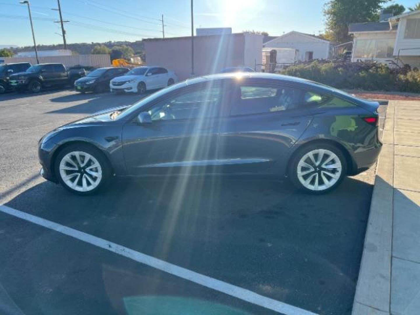 2022 Midnight Silver Metallic /All Black Tesla Model 3 Standard Range Plus (5YJ3E1EA9NF) with an ELECTRIC engine, 1-Speed Automatic transmission, located at 1865 East Red Hills Pkwy, St. George, 84770, (435) 628-0023, 37.120850, -113.543640 - Photo#6