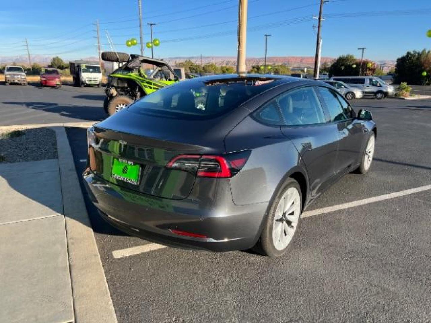 2022 Midnight Silver Metallic /All Black Tesla Model 3 Standard Range Plus (5YJ3E1EA9NF) with an ELECTRIC engine, 1-Speed Automatic transmission, located at 1865 East Red Hills Pkwy, St. George, 84770, (435) 628-0023, 37.120850, -113.543640 - Photo#9