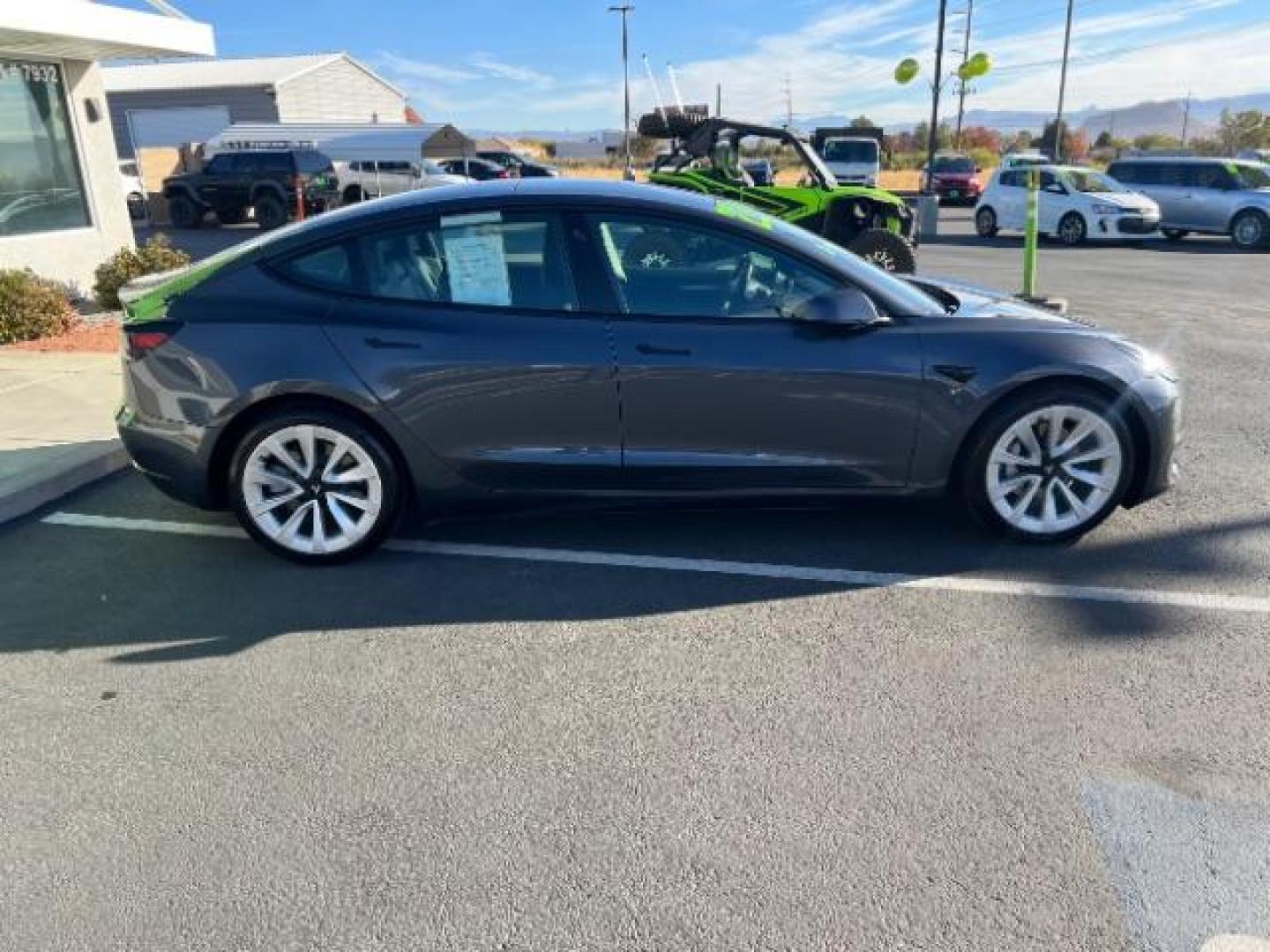 2022 Solid Black /All Black Tesla Model 3 Long Range (5YJ3E1EB1NF) with an ELECTRIC engine, 1-Speed Automatic transmission, located at 1865 East Red Hills Pkwy, St. George, 84770, (435) 628-0023, 37.120850, -113.543640 - AWD long range. Full motor and battery warranty up to 120k miles ***This vehicle qualifies for the EV/Hybrid tax rebate of up to $4,000*** We are setup with the IRS to recieve direct payments within 72 hours. We file the rebate online with IRS and can credit it to your down payment, reduce the sal - Photo#9