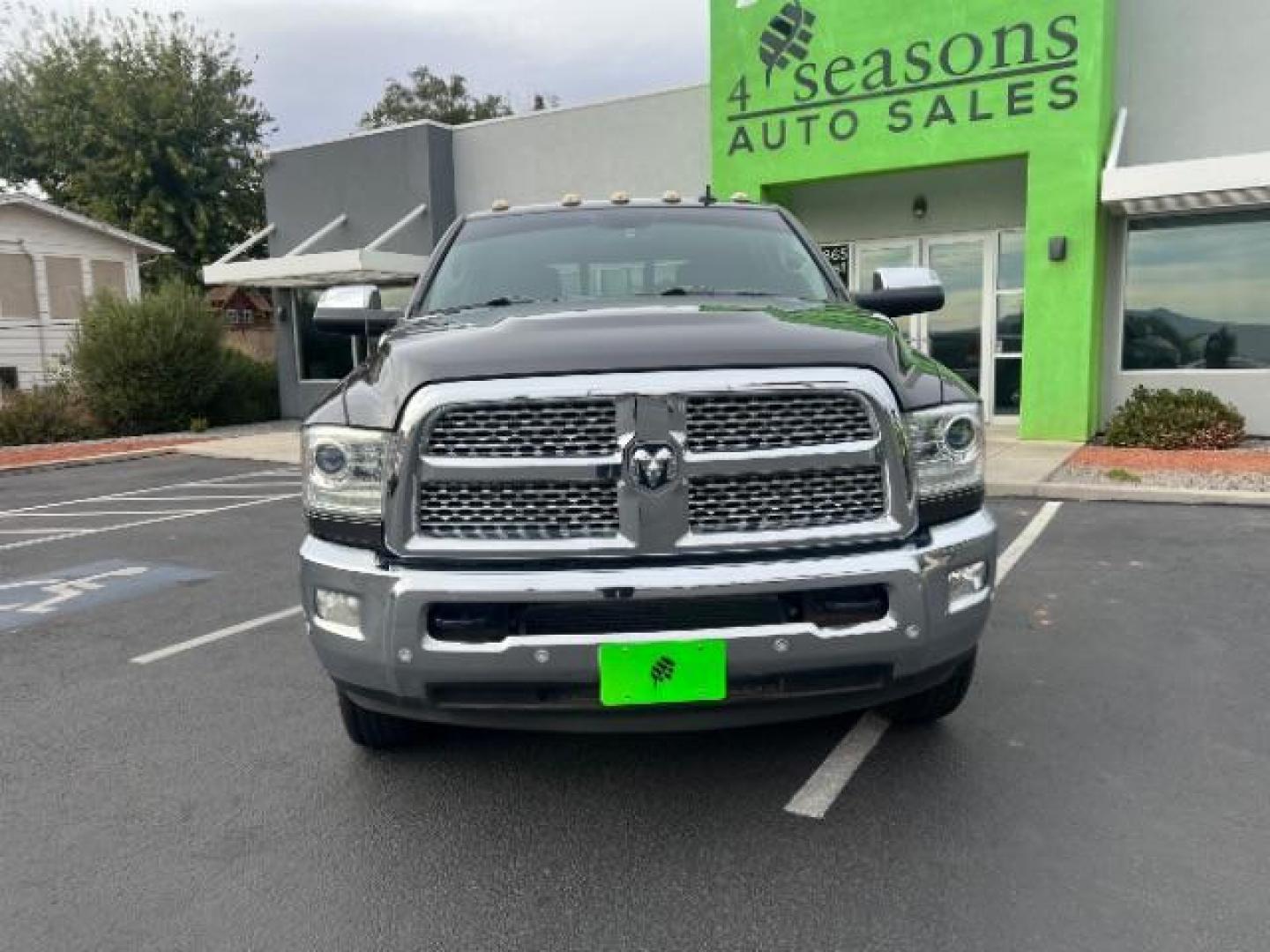 2017 Grey /Black/Diesel Gray, vinyl RAM 3500 Laramie Crew Cab LWB 4WD DRW (3C63RRJL2HG) with an 6.7L L6 OHV 24V TURBO DIESEL engine, 6-Speed Automatic transmission, located at 1865 East Red Hills Pkwy, St. George, 84770, (435) 628-0023, 37.120850, -113.543640 - 4x4, Low miles, 100 Gallon Aux Gas Tank, Very clean. We can help you get financing. Call or stop by! - Photo#1