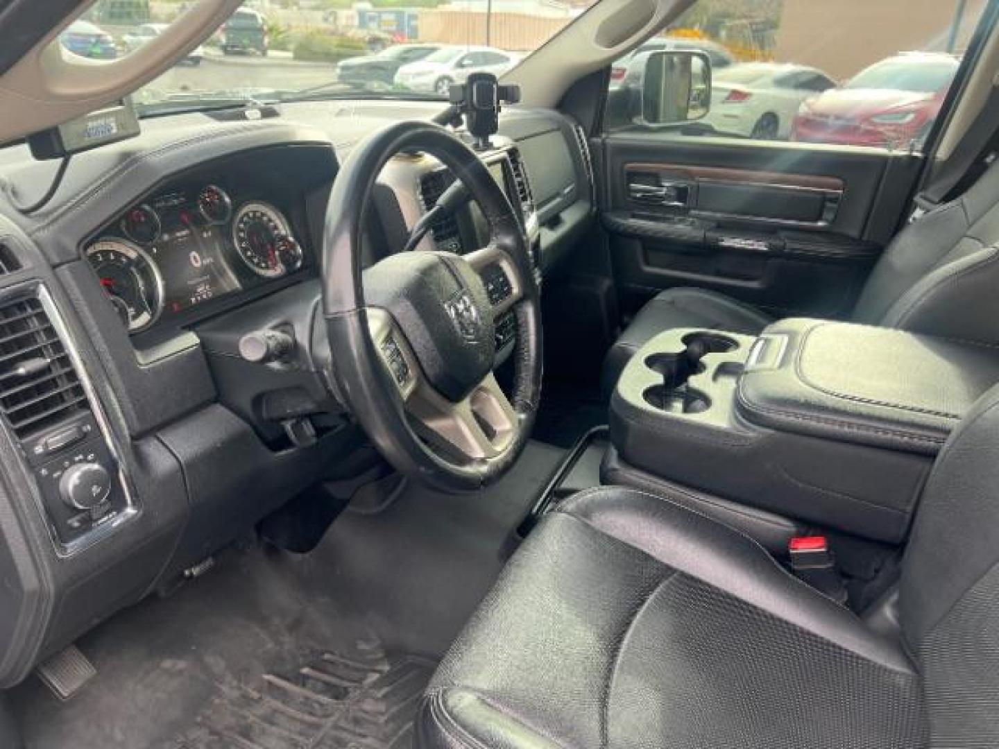 2017 Grey /Black/Diesel Gray, vinyl RAM 3500 Laramie Crew Cab LWB 4WD DRW (3C63RRJL2HG) with an 6.7L L6 OHV 24V TURBO DIESEL engine, 6-Speed Automatic transmission, located at 1865 East Red Hills Pkwy, St. George, 84770, (435) 628-0023, 37.120850, -113.543640 - 4x4, Low miles, 100 Gallon Aux Gas Tank, Very clean. We can help you get financing. Call or stop by! - Photo#19