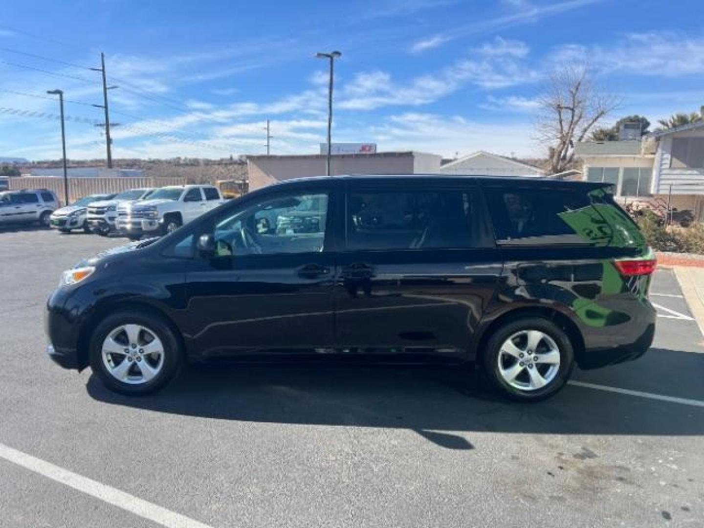 2016 Midnight Black Metal /Ash, cloth Toyota Sienna L FWD 7-Passenger V6 (5TDZK3DC7GS) with an 3.5L V6 EFI DOHC 24V engine, 5-Speed Automatic transmission, located at 940 North Main Street, Cedar City, UT, 84720, (435) 628-0023, 37.692936, -113.061897 - Photo#3