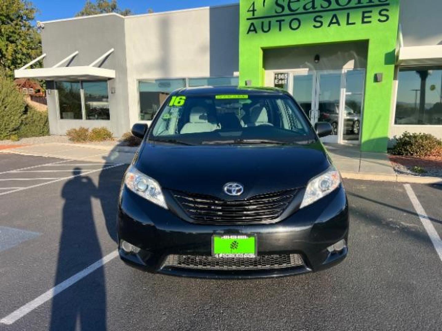 2016 Midnight Black Metallic /Ash, cloth Toyota Sienna L FWD 7-Passenger V6 (5TDZK3DC7GS) with an 3.5L V6 EFI DOHC 24V engine, 5-Speed Automatic transmission, located at 1865 East Red Hills Pkwy, St. George, 84770, (435) 628-0023, 37.120850, -113.543640 - We specialize in helping ALL people get the best financing available. No matter your credit score, good, bad or none we can get you an amazing rate. Had a bankruptcy, divorce, or repossessions? We give you the green light to get your credit back on the road. Low down and affordable payments that fit - Photo#1