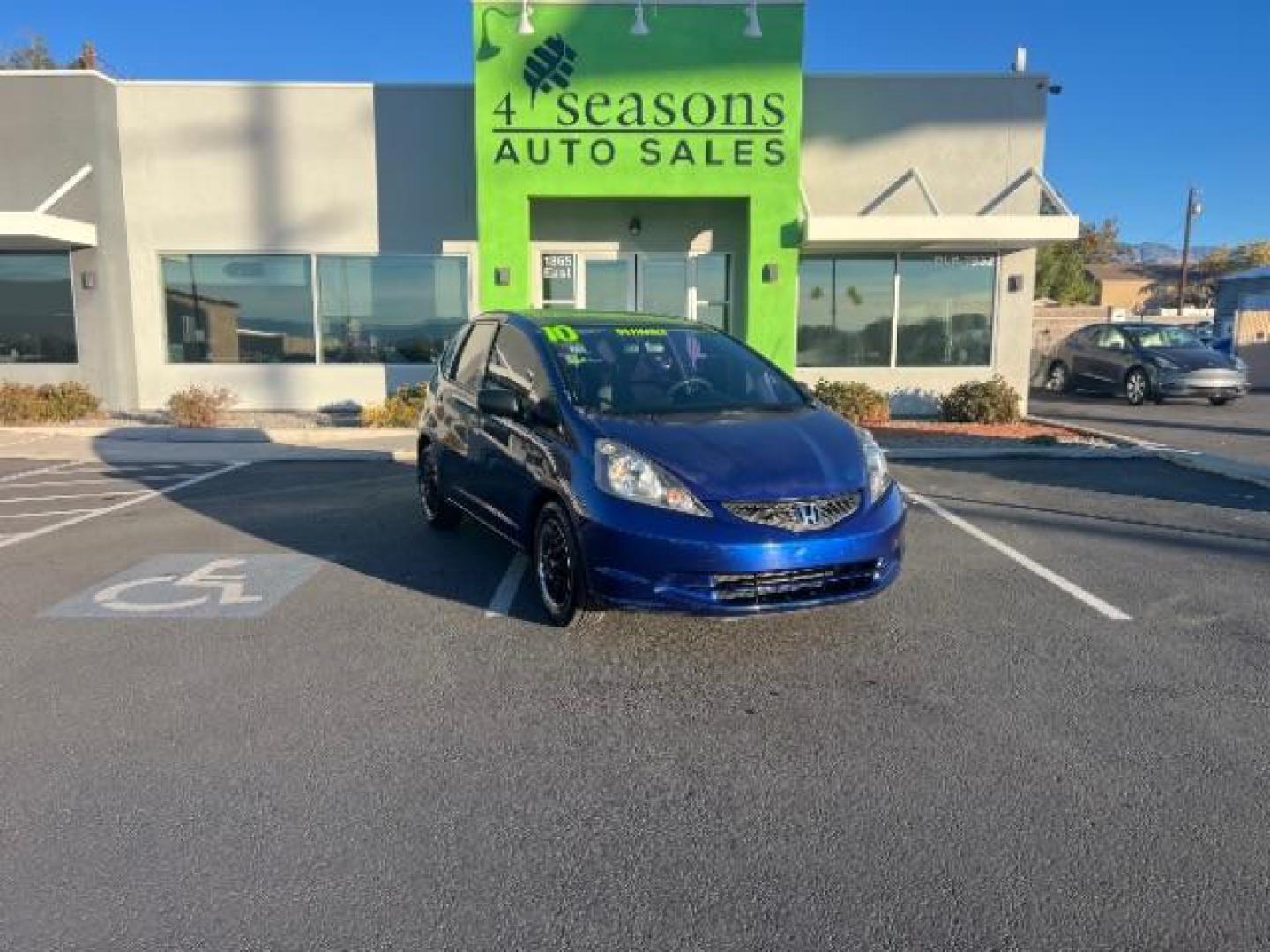 2010 Blue Sensation Pearl /Gray Cloth Interior Honda Fit 5-Speed AT (JHMGE8H28AS) with an 1.5L L4 SOHC 16V engine, 5-Speed Automatic transmission, located at 940 North Main Street, Cedar City, UT, 84720, (435) 628-0023, 37.692936, -113.061897 - We specialize in helping ALL people get the best financing available. No matter your credit score, good, bad or none we can get you an amazing rate. Had a bankruptcy, divorce, or repossessions? We give you the green light to get your credit back on the road. Low down and affordable payments that fit - Photo#0