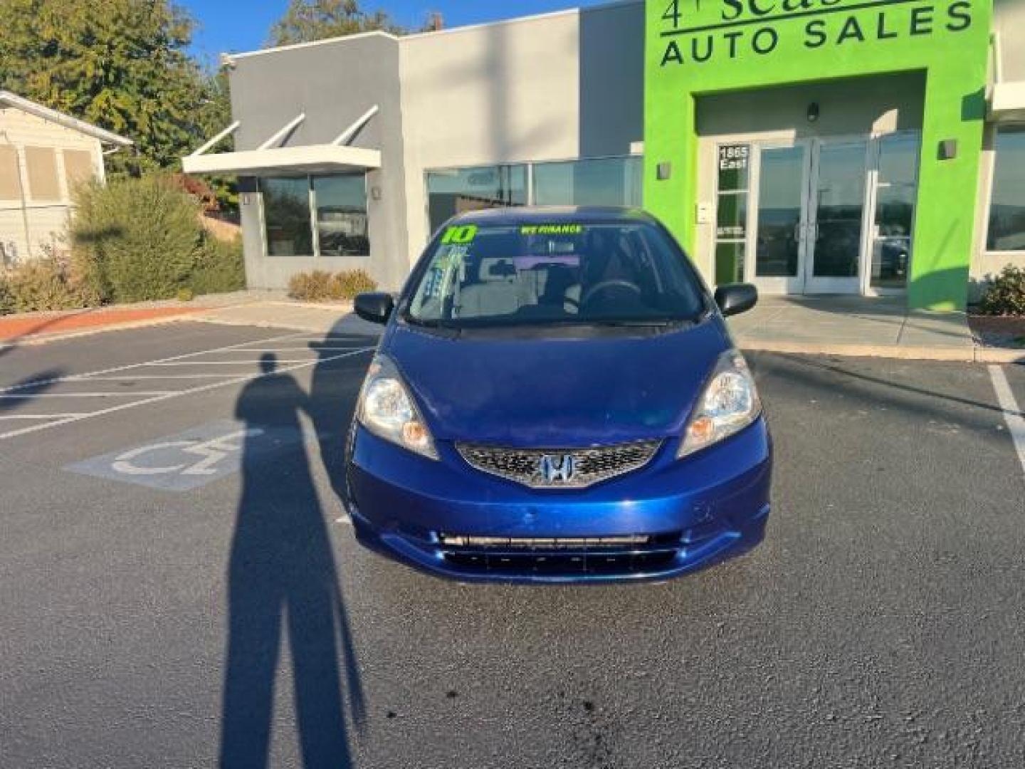 2010 Blue Sensation Pearl /Gray Cloth Interior Honda Fit 5-Speed AT (JHMGE8H28AS) with an 1.5L L4 SOHC 16V engine, 5-Speed Automatic transmission, located at 940 North Main Street, Cedar City, UT, 84720, (435) 628-0023, 37.692936, -113.061897 - We specialize in helping ALL people get the best financing available. No matter your credit score, good, bad or none we can get you an amazing rate. Had a bankruptcy, divorce, or repossessions? We give you the green light to get your credit back on the road. Low down and affordable payments that fit - Photo#1