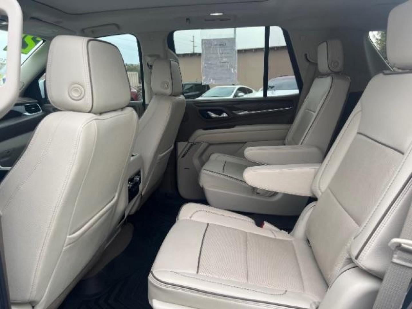 2021 White /Black Leather Interior GMC Yukon Denali 4WD (1GKS2DKL7MR) with an 6.2L V8 OHV 16V engine, 10-Speed Automatic transmission, located at 1865 East Red Hills Pkwy, St. George, 84770, (435) 628-0023, 37.120850, -113.543640 - Very clean Denali, 4x4, Adaptive Cruise, Pano sunroof, Great tires, Floormats, 7 Seater. Bank and credit union financing available. - Photo#23