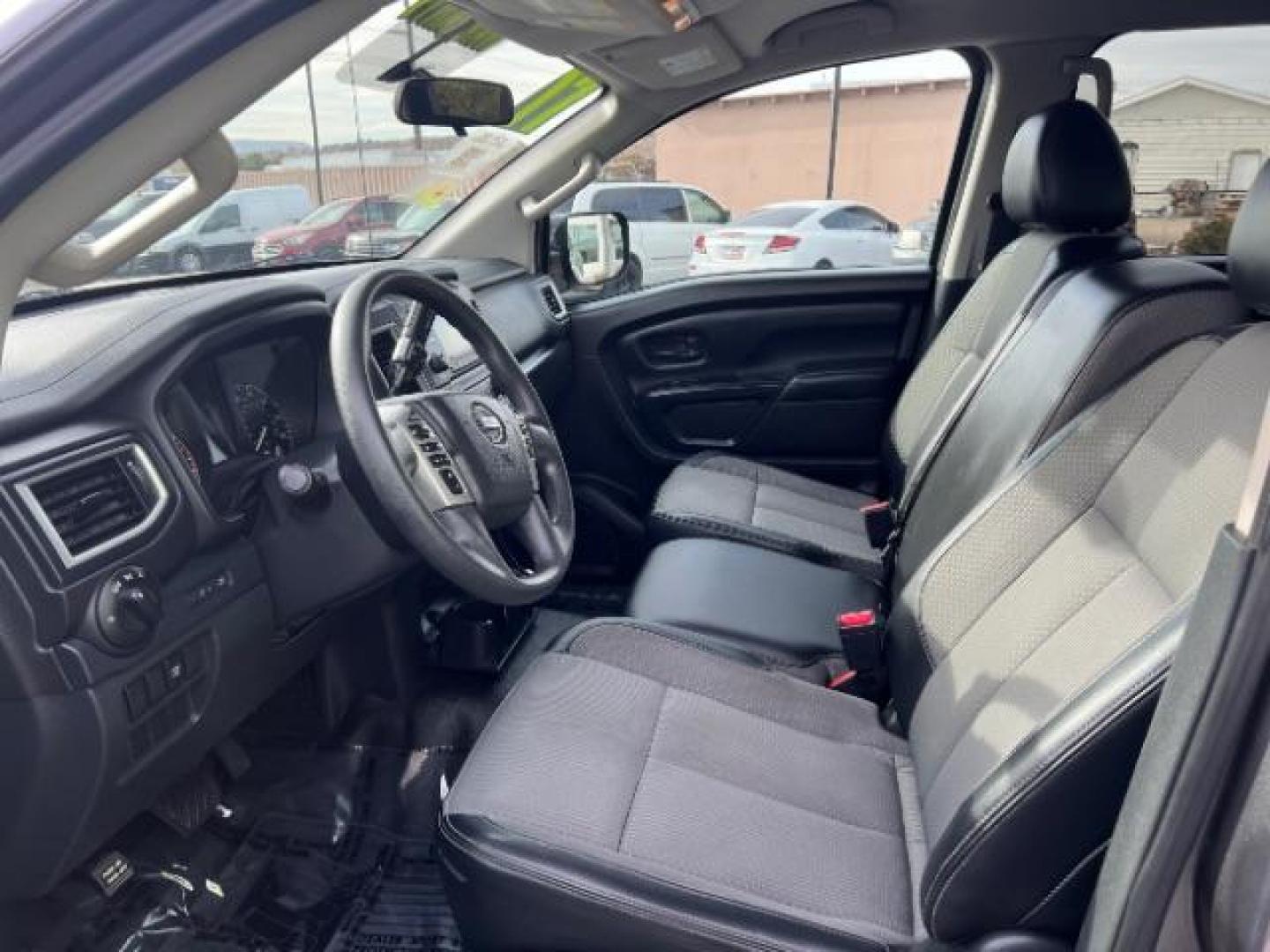 2017 Gun Metallic /Black, cloth Nissan Titan S Crew Cab 4WD (1N6AA1EJ6HN) with an 5.6L V8 DOHC 32V engine, 6-Speed Automatic transmission, located at 940 North Main Street, Cedar City, UT, 84720, (435) 628-0023, 37.692936, -113.061897 - We specialize in helping ALL people get the best financing available. No matter your credit score, good, bad or none we can get you an amazing rate. Had a bankruptcy, divorce, or repossessions? We give you the green light to get your credit back on the road. Low down and affordable payments that fit - Photo#14