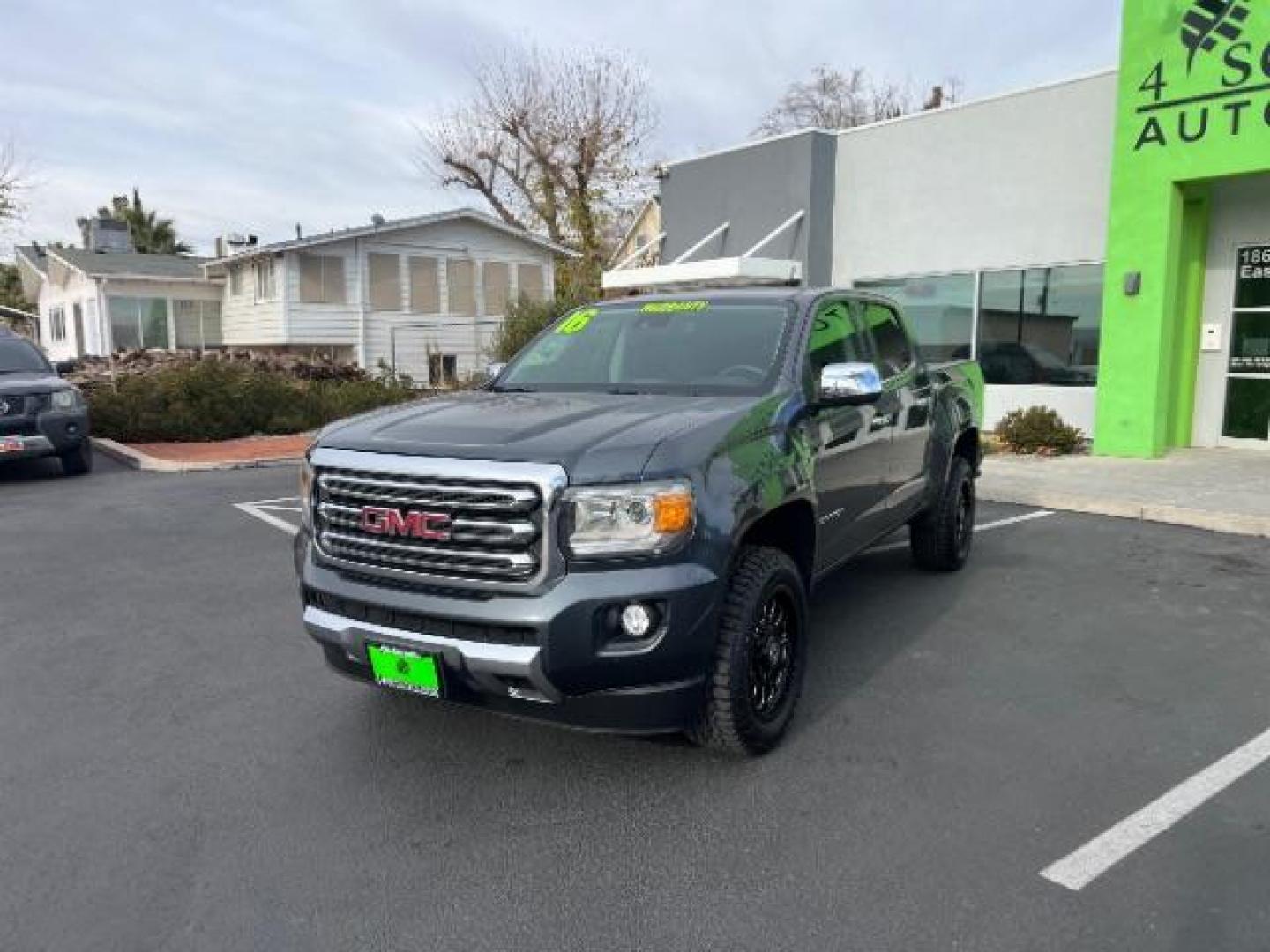 2016 Cyber Gray Metallic /Cocoa/Dune, leather GMC Canyon SLT Crew Cab 2WD (1GTG5DE36G1) with an 3.6L V6 DOHC 24V engine, 6-Speed Automatic transmission, located at 1865 East Red Hills Pkwy, St. George, 84770, (435) 628-0023, 37.120850, -113.543640 - Photo#2