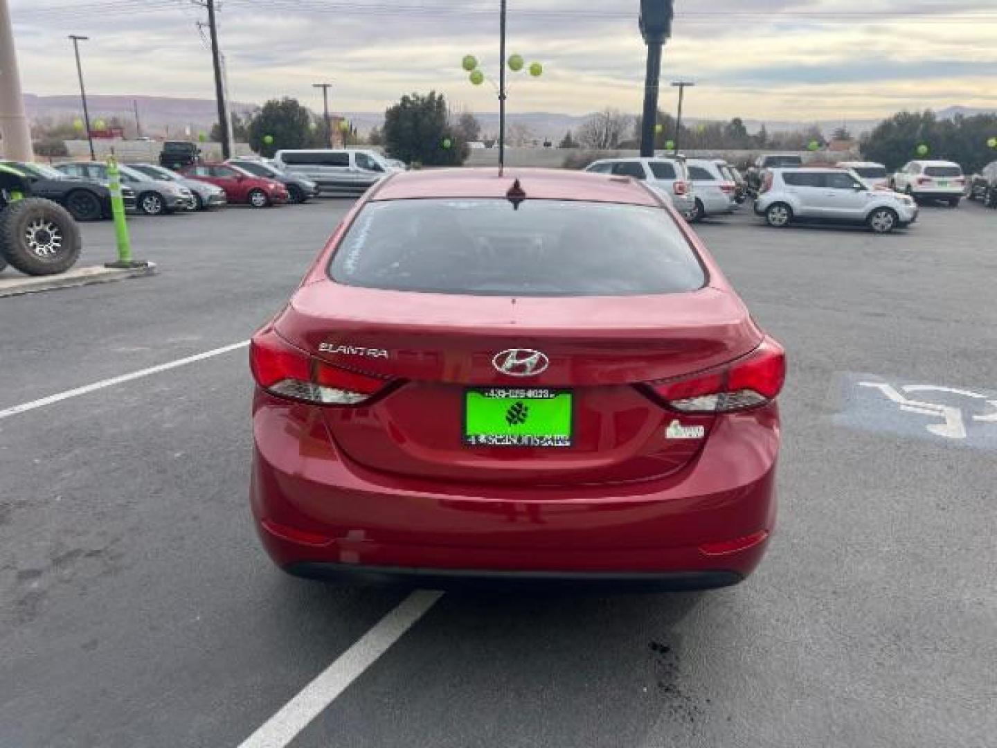 2016 Geranium Red /Black Leather, leather Hyundai Elantra Limited (KMHDH4AE5GU) with an 1.8L L4 DOHC 16V engine, 6-Speed Automatic transmission, located at 940 North Main Street, Cedar City, UT, 84720, (435) 628-0023, 37.692936, -113.061897 - We specialize in helping ALL people get the best financing available. No matter your credit score, good, bad or none we can get you an amazing rate. Had a bankruptcy, divorce, or repossessions? We give you the green light to get your credit back on the road. Low down and affordable payments that fit - Photo#5