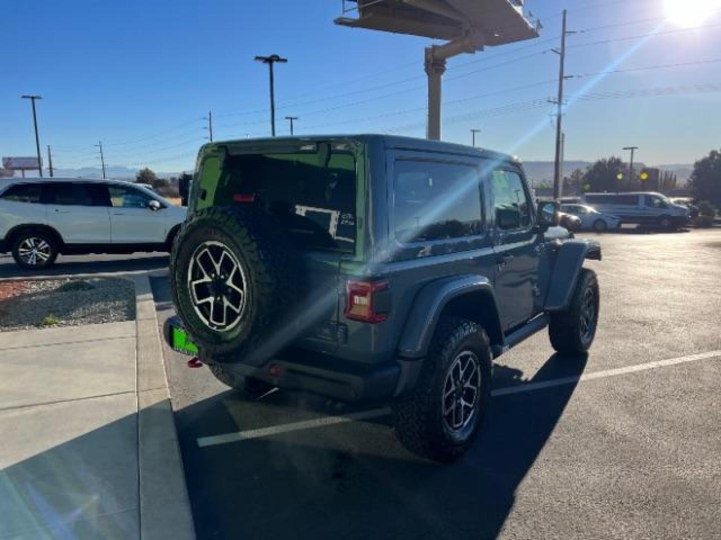 2024 Anvil Clear Coat /Black Jeep Wrangler Rubicon (1C4PJXCG6RW) with an 3.6L V6 DOHC 24V engine, 6-Speed Manual transmission, located at 1865 East Red Hills Pkwy, St. George, 84770, (435) 628-0023, 37.120850, -113.543640 - Beautiful near new, rare 2Dr RUBICON X, With flat tow hitch installed. Leather, heated seats, Loaded! Quick Order Package 24Y Rubicon X - Photo#6