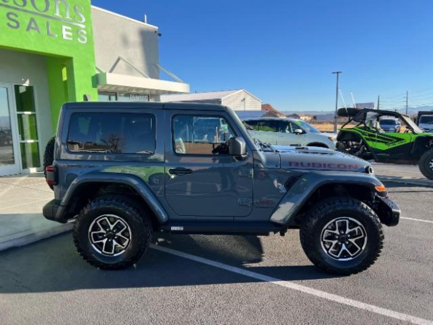 2024 Anvil Clear Coat /Black Jeep Wrangler Rubicon (1C4PJXCG6RW) with an 3.6L V6 DOHC 24V engine, 6-Speed Manual transmission, located at 1865 East Red Hills Pkwy, St. George, 84770, (435) 628-0023, 37.120850, -113.543640 - Beautiful near new, rare 2Dr RUBICON X, With flat tow hitch installed. Leather, heated seats, Loaded! Quick Order Package 24Y Rubicon X - Photo#7