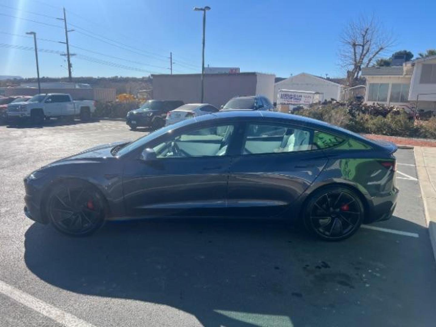 2024 Stealth Gray /Black and White Tesla Model 3 Plaid (5YJ3E1ET4RF) with an ELECTRIC engine, 1-Speed Automatic transmission, located at 1865 East Red Hills Pkwy, St. George, 84770, (435) 628-0023, 37.120850, -113.543640 - Experience the exhilarating performance of the near-new, redesigned 2024 Tesla Model 3 Performance. This high-performance sedan boasts 510 horsepower, accelerating from 0 to 60 mph in just 2.9 seconds, with a top speed of 163 mph. Equipped with adaptive suspension and track mode, it offers a dynamic - Photo#5