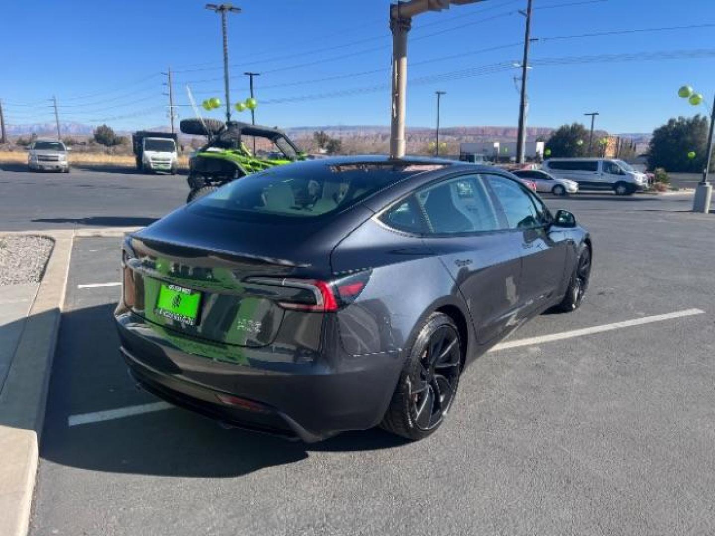 2024 Stealth Gray /Black and White Tesla Model 3 Plaid (5YJ3E1ET4RF) with an ELECTRIC engine, 1-Speed Automatic transmission, located at 1865 East Red Hills Pkwy, St. George, 84770, (435) 628-0023, 37.120850, -113.543640 - Experience the exhilarating performance of the near-new, redesigned 2024 Tesla Model 3 Performance. This high-performance sedan boasts 510 horsepower, accelerating from 0 to 60 mph in just 2.9 seconds, with a top speed of 163 mph. Equipped with adaptive suspension and track mode, it offers a dynamic - Photo#8