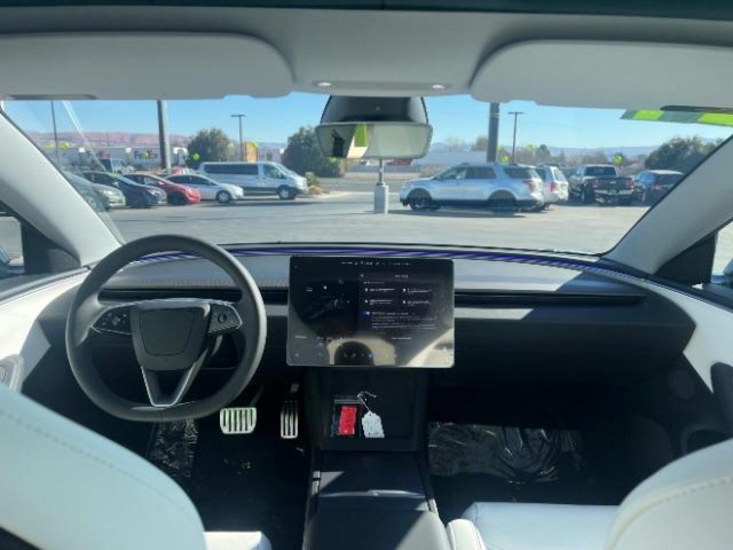 2024 Stealth Gray /Black and White Tesla Model 3 Plaid (5YJ3E1ET4RF) with an ELECTRIC engine, 1-Speed Automatic transmission, located at 1865 East Red Hills Pkwy, St. George, 84770, (435) 628-0023, 37.120850, -113.543640 - Experience the exhilarating performance of the near-new, redesigned 2024 Tesla Model 3 Performance. This high-performance sedan boasts 510 horsepower, accelerating from 0 to 60 mph in just 2.9 seconds, with a top speed of 163 mph. Equipped with adaptive suspension and track mode, it offers a dynamic - Photo#23