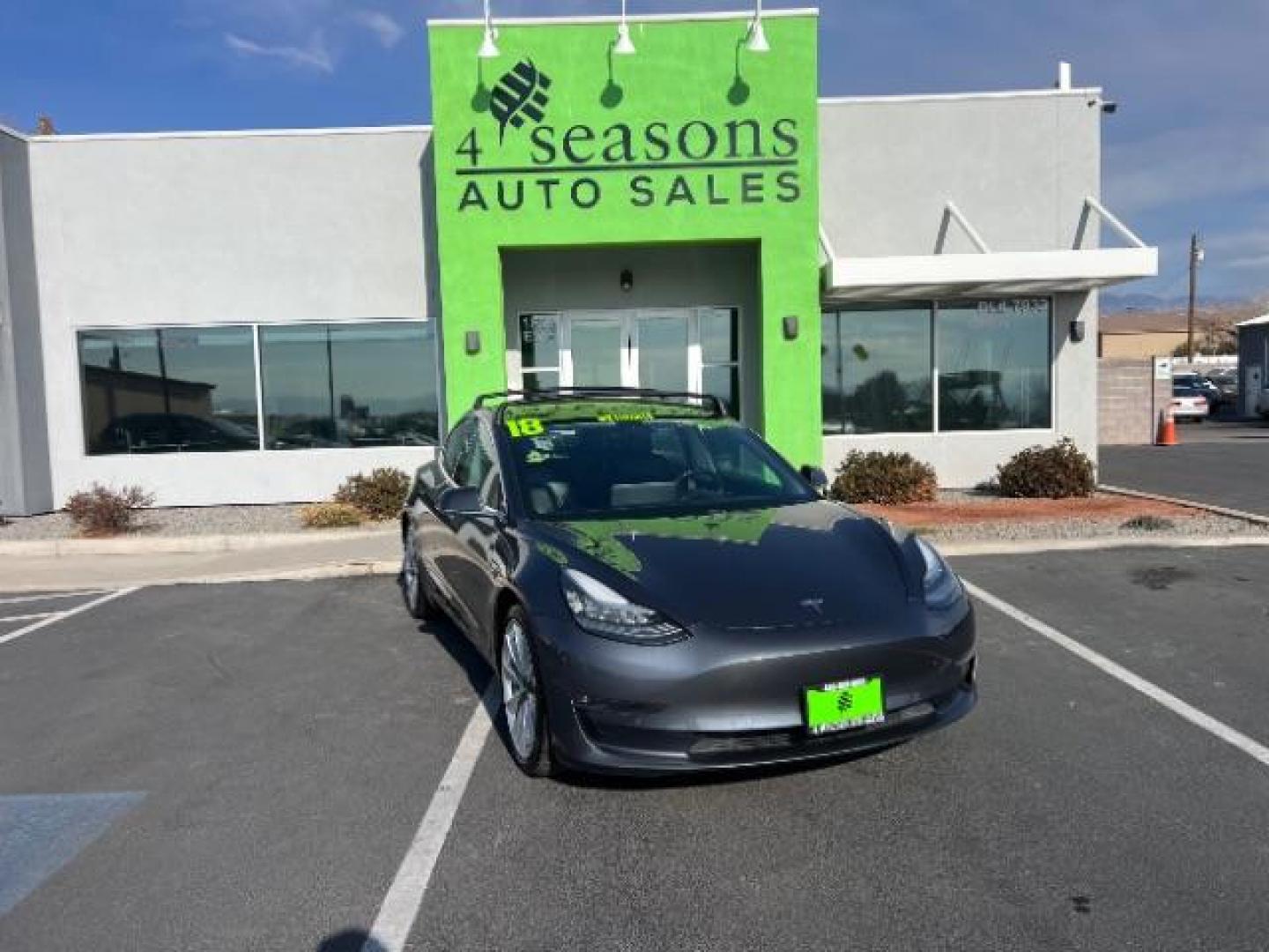 2018 Gray /Black Tesla Model 3 Long Range (5YJ3E1EB8JF) with an Electric engine, 1 Speed-Automatic transmission, located at 1865 East Red Hills Pkwy, St. George, 84770, (435) 628-0023, 37.120850, -113.543640 - ****Price includes $4k IRS EV REBATE**** We are setup with IRS to file the rebate directly and take credit off the price of car. Check with IRS EV website to be sure you qualify. Trump has threatened to end rebate so ACT FAST! Long Range AWD in excellent condition. Upgraded computer ready for Full - Photo#0