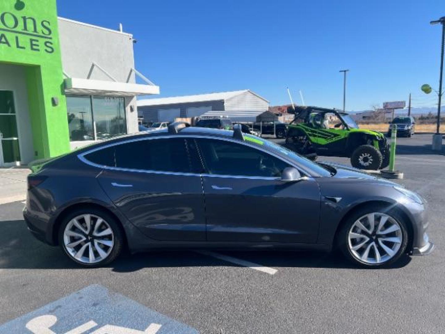 2018 Gray /Black Tesla Model 3 Long Range (5YJ3E1EB8JF) with an Electric engine, 1 Speed-Automatic transmission, located at 1865 East Red Hills Pkwy, St. George, 84770, (435) 628-0023, 37.120850, -113.543640 - ****Price includes $4k IRS EV REBATE**** We are setup with IRS to file the rebate directly and take credit off the price of car. Check with IRS EV website to be sure you qualify. Trump has threatened to end rebate so ACT FAST! Long Range AWD in excellent condition. Upgraded computer ready for Full - Photo#9