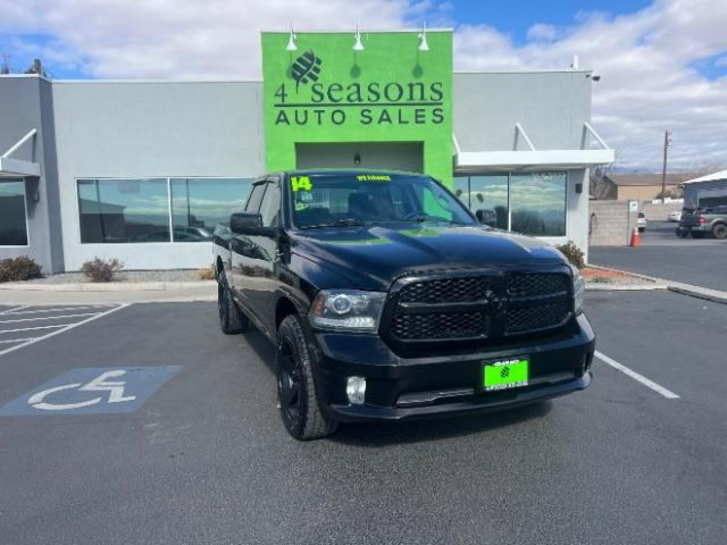 2014 Black Clearcoat /Diesel Gray/Black RAM 1500 Tradesman Quad Cab 4WD (1C6RR7FT3ES) with an 5.7L V8 OHV 16V engine, 8-Speed Automatic transmission, located at 1865 East Red Hills Pkwy, St. George, 84770, (435) 628-0023, 37.120850, -113.543640 - We specialize in helping ALL people get the best financing available. No matter your credit score, good, bad or none we can get you an amazing rate. Had a bankruptcy, divorce, or repossessions? We give you the green light to get your credit back on the road. Low down and affordable payments that fit - Photo#0