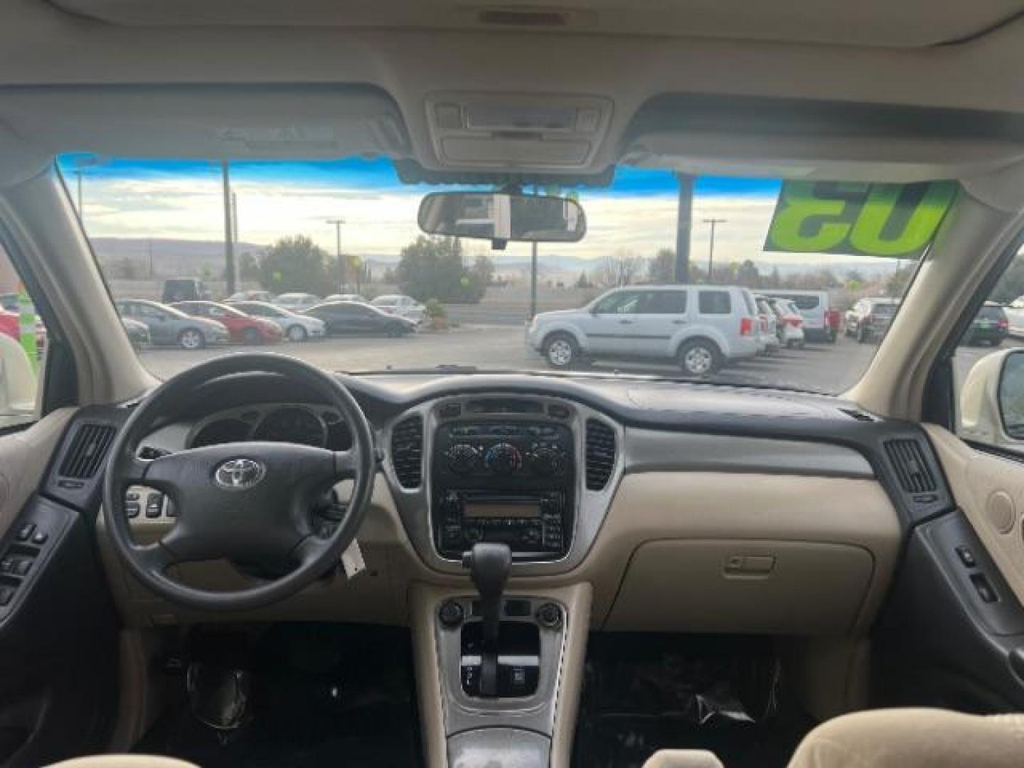 2003 Vintage Gold Metallic /Ivory Cloth Interior Trim Toyota Highlander V6 2WD (JTEGF21A830) with an 3.0L V6 DOHC 24V engine, 4-Speed Automatic transmission, located at 1865 East Red Hills Pkwy, St. George, 84770, (435) 628-0023, 37.120850, -113.543640 - We specialize in helping ALL people get the best financing available. No matter your credit score, good, bad or none we can get you an amazing rate. Had a bankruptcy, divorce, or repossessions? We give you the green light to get your credit back on the road. Low down and affordable payments that fit - Photo#22