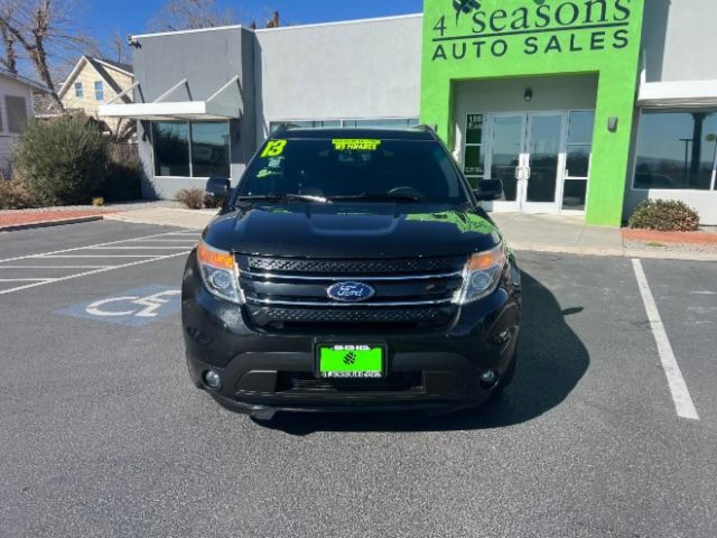 2013 Tuxedo Black Metallic /Charcoal Black Perforated Leather Interior Ford Explorer Limited FWD (1FM5K7F89DG) with an 3.5L V6 DOHC 24V engine, 6-Speed Automatic transmission, located at 1865 East Red Hills Pkwy, St. George, 84770, (435) 628-0023, 37.120850, -113.543640 - Photo#1