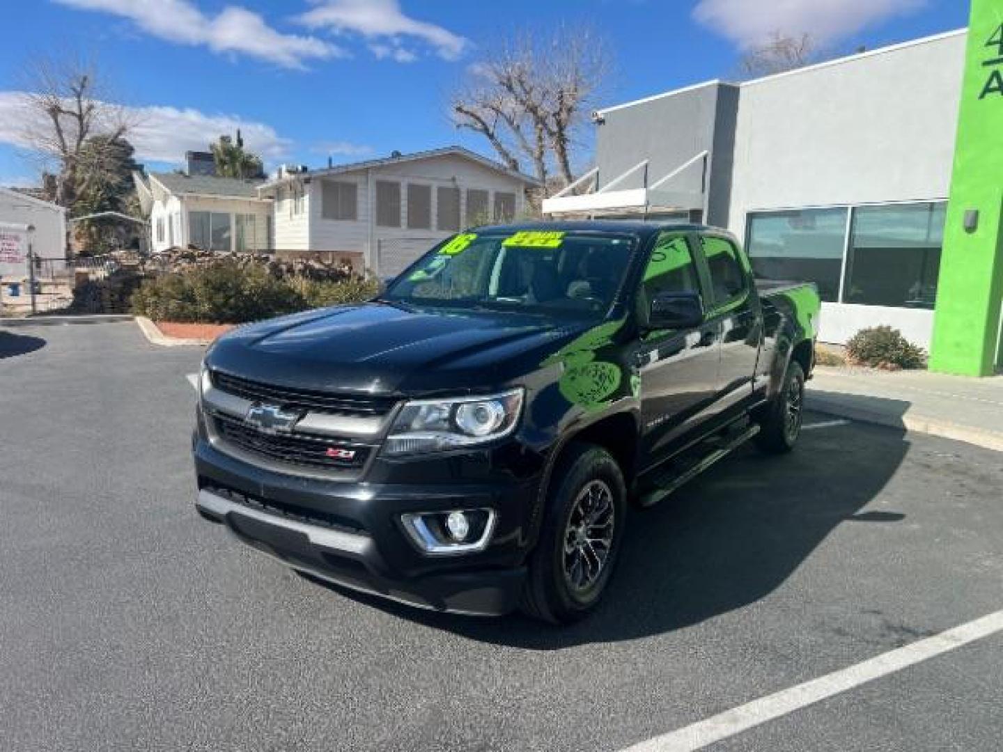 2016 Black /Black Leather Interior Chevrolet Colorado Z71 Crew Cab 4WD Long Box (1GCGTDE39G1) with an 3.6L V6 DOHC 24V GAS engine, 6-Speed Automatic transmission, located at 1865 East Red Hills Pkwy, St. George, 84770, (435) 628-0023, 37.120850, -113.543640 - We specialize in helping ALL people get the best financing available. No matter your credit score, good, bad or none we can get you an amazing rate. Had a bankruptcy, divorce, or repossessions? We give you the green light to get your credit back on the road. Low down and affordable payments that fit - Photo#2